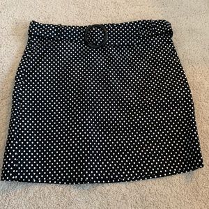 ON SALE!! BELTED POLKA DOT SKIRT